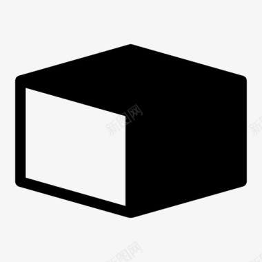 立方体盒子纸箱包裹图标图标