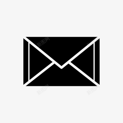 邮件移动银行字形图标svg_新图网 https://ixintu.com 移动银行字形 邮件