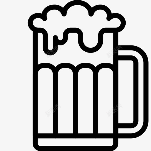一品脱麦芽酒啤酒饮料图标svg_新图网 https://ixintu.com 一品脱麦芽酒 厨房物品轮廓 啤酒 较大的 饮料