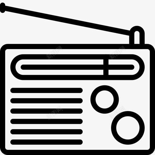 收音机arial音乐图标svg_新图网 https://ixintu.com arial 复古 复古技术概述 播放器 收音机 音乐