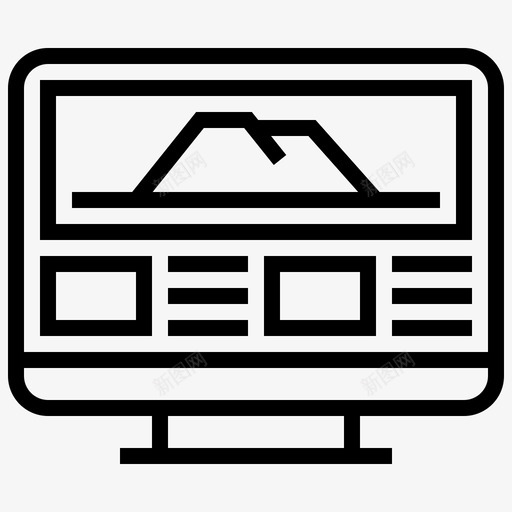 网页电脑用户界面图标svg_新图网 https://ixintu.com 用户界面 电脑 网页设计