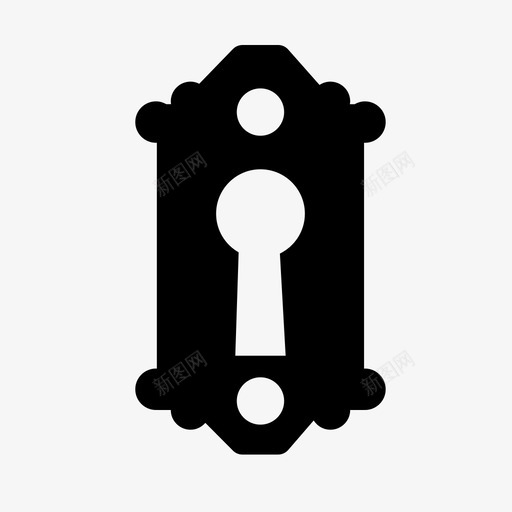钥匙孔入口图标svg_新图网 https://ixintu.com 入口 钥匙孔