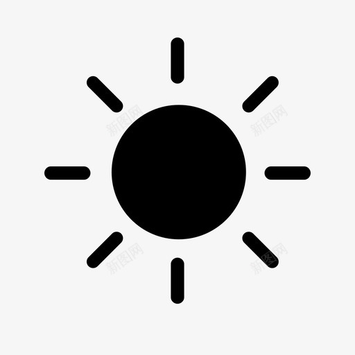 太阳阳光天气图标svg_新图网 https://ixintu.com 天气 太阳 阳光