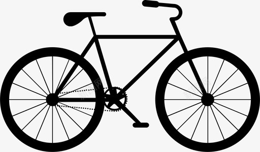 自行车公路交通工具图标图标