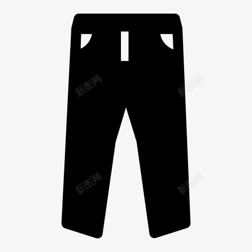 牛仔裤时装裤子图标svg_新图网 https://ixintu.com 时装 牛仔裤 裤子