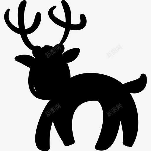 驯鹿动物手绘圣诞图标svg_新图网 https://ixintu.com 动物 手绘圣诞 驯鹿