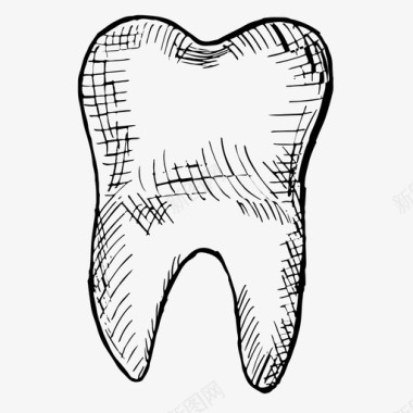 牙齿牙医磨牙图标图标