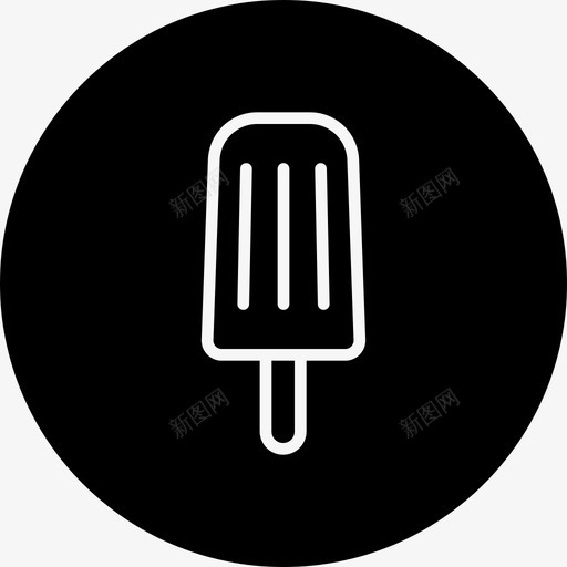 冰激凌棒棒糖糖果图标svg_新图网 https://ixintu.com 冰激凌 夏日系列差异 多汁 棒棒糖 甜味 糖果