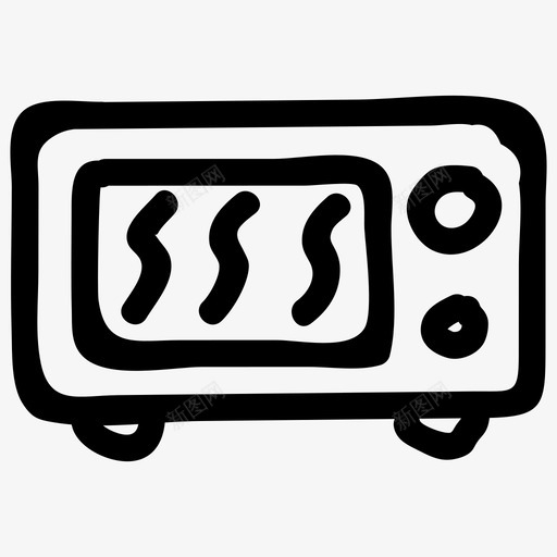 设备器具烹饪图标svg_新图网 https://ixintu.com 器具 微波炉 炉灶 烤箱 烹饪 电子产品手绘图标 设备