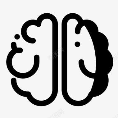 大脑智商头脑图标图标