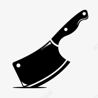 切肉刀屠刀厨房图标图标
