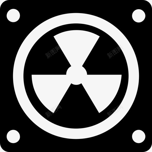 有毒电脑风扇辐射图标svg_新图网 https://ixintu.com 放射性 有毒 电脑风扇 科技雕文图标集 辐射