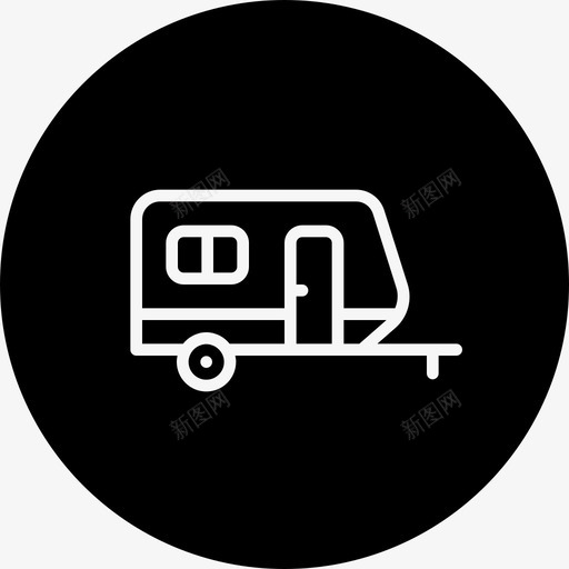 房车住宅房屋图标svg_新图网 https://ixintu.com 休旅车 住宅 便携式 夏季线路差异 房屋 房车 手推车 移动式