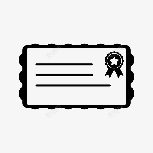 证书奖励许可证图标svg_新图网 https://ixintu.com 奖励 生产许可证标志 许可证 证书