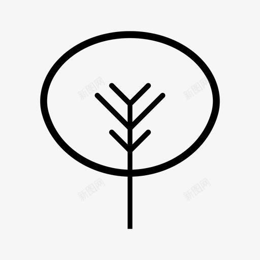 树屋檐生态图标svg_新图网 https://ixintu.com 屋檐 树 植物 水果 生态 自然