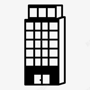 酒店预订酒店建筑图标图标