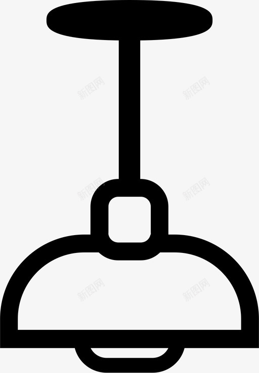 吸顶灯照明房间照明图标svg_新图网 https://ixintu.com 吸顶灯 家用设备概述 房间照明 照明