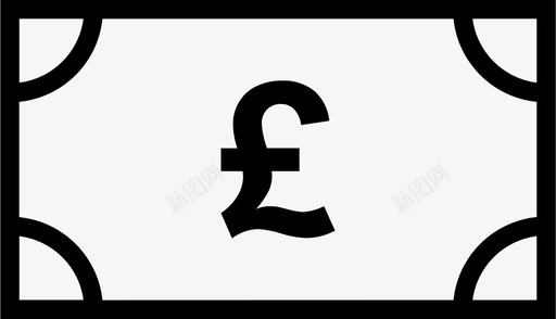 英镑美元现金图标图标
