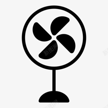 风扇冷却电风扇图标图标