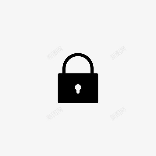 密码锁定安全图标svg_新图网 https://ixintu.com 安全 密码 移动银行用户界面设置标志符号 锁定
