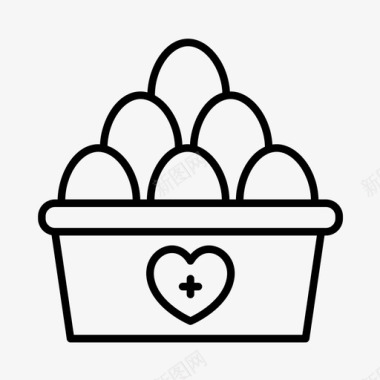 鸡蛋营养师食品图标图标