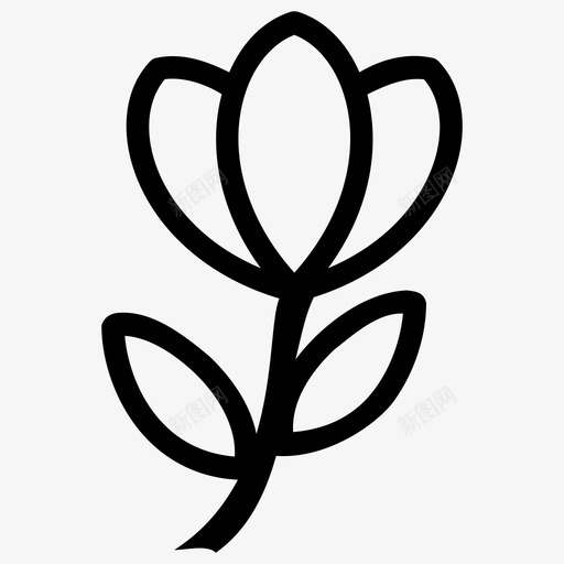 花花园生长图标svg_新图网 https://ixintu.com 植物 生长 自然 花 花园 郁金香