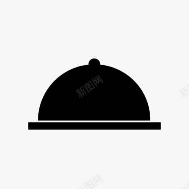 食物cloche穹顶图标图标