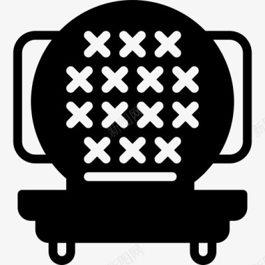华夫饼gril电器烤架图标图标