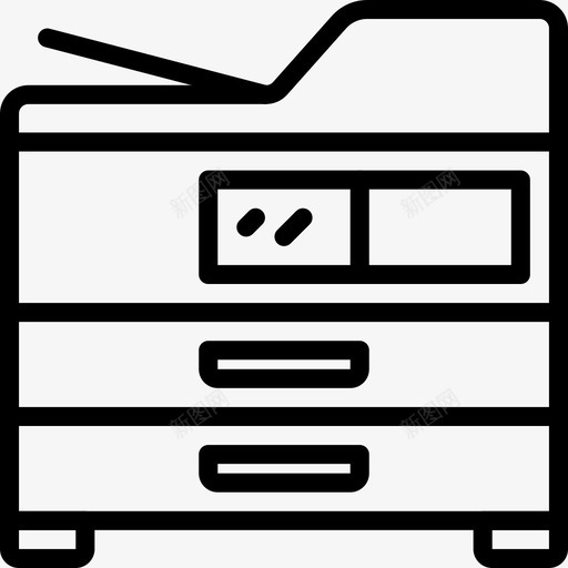 打印机复印机设备图标svg_新图网 https://ixintu.com 办公室 办公设备概述 复印机 打印机 设备