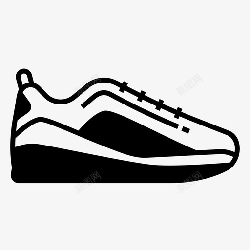 篮球鞋运动鞋鞋类填充图标集svg_新图网 https://ixintu.com 篮球鞋 运动鞋 鞋类填充图标集