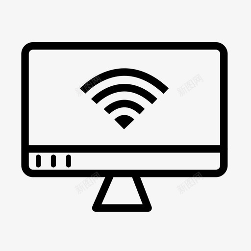 wifi桌面wifi连接wifi信号图标svg_新图网 https://ixintu.com wifi信号 wifi桌面 wifi连接