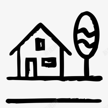 房屋建筑师建筑图标图标