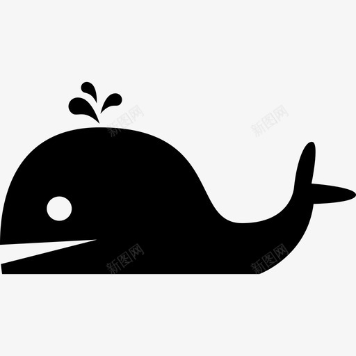 鲸鱼动物海洋图标svg_新图网 https://ixintu.com 动物 夏季 海洋 鲸鱼