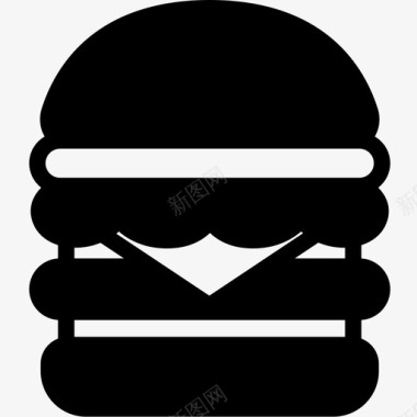 汉堡牛肉汉堡芝士汉堡图标图标