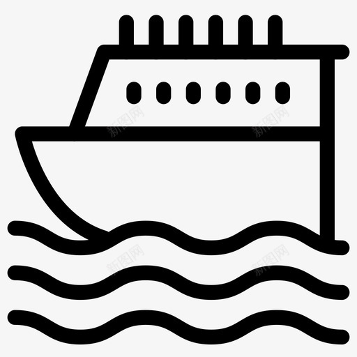 船海洋野餐和庆祝活动图标svg_新图网 https://ixintu.com 海洋 船 野餐和庆祝活动