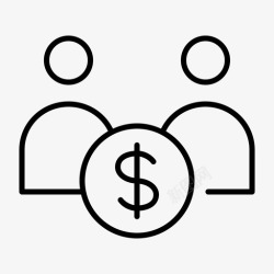 商业伙伴关系商业伙伴关系协议商业交易图标高清图片