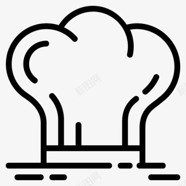 帽子厨师烹饪图标图标