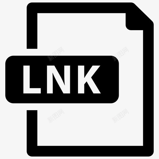 lnk文件格式链接图标svg_新图网 https://ixintu.com lnk文件 文件格式 格式 链接
