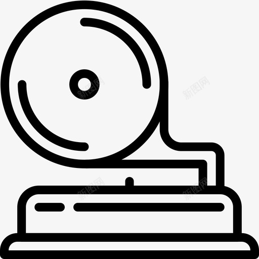 留声机播放器唱片图标svg_新图网 https://ixintu.com 唱片 复古 复古技术概述 技术 播放器 留声机
