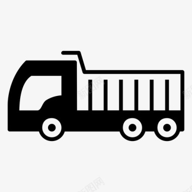 卡车自卸卡车物流图标图标