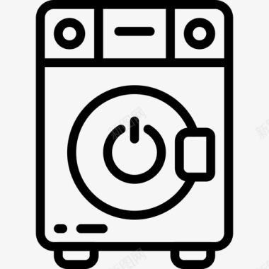 洗衣机关电器开图标图标