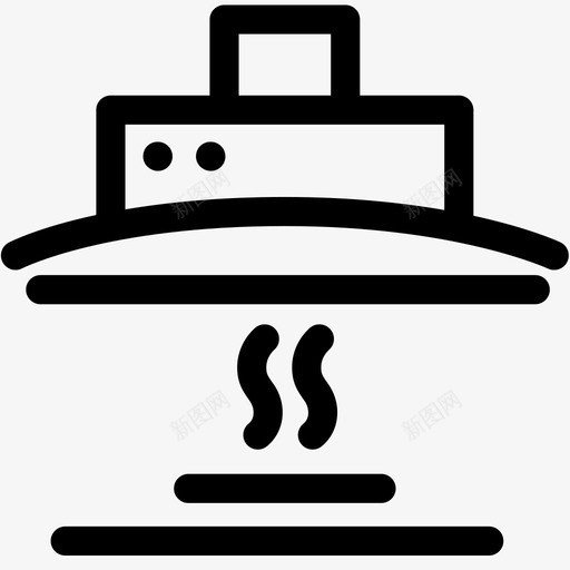 厨房通风柜家具图标svg_新图网 https://ixintu.com 厨房 厨房家具 家具 烤箱系列 通风柜 食品轮廓2套