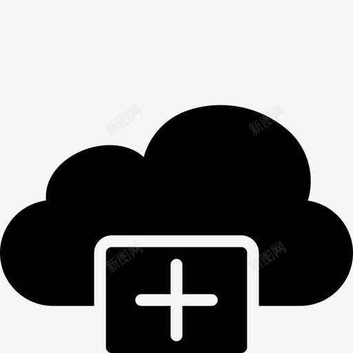 addcloudfunctionicloud图标svg_新图网 https://ixintu.com addcloud cloud功能实体 function icloud plus