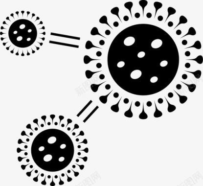 病毒流行病疾病图标图标
