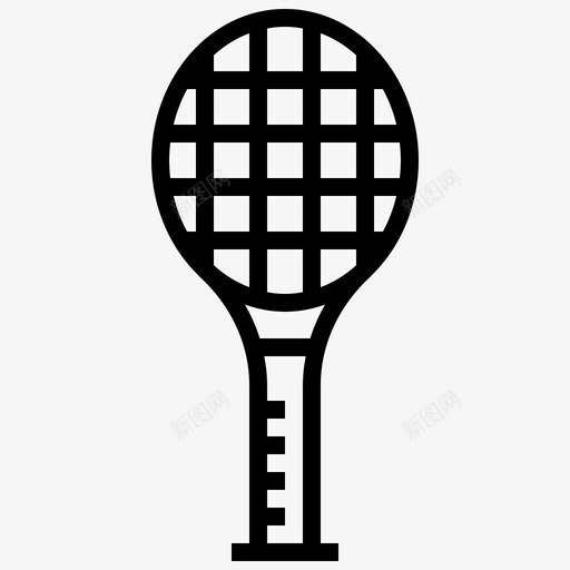 网球运动网球拍图标svg_新图网 https://ixintu.com 网球 网球拍 运动