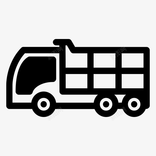 卡车汽车建筑卡车图标svg_新图网 https://ixintu.com 卡车 建筑卡车 汽车 自卸卡车 车辆 运输