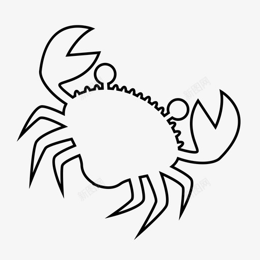 螃蟹动物甲壳类动物图标svg_新图网 https://ixintu.com 动物 帝王蟹 甲壳类动物 螃蟹