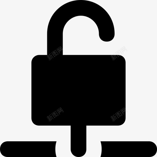 解锁数据安全网络安全图标svg_新图网 https://ixintu.com 挂锁 数据安全 网络和通信材料字形图标 网络安全 解锁