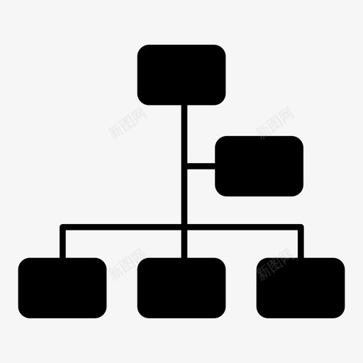 组织图表流程图图标svg_新图网 https://ixintu.com 图表 工作 流程图 组织 职位