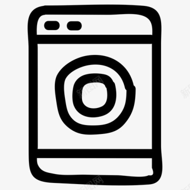 清洁衣服洗衣机图标图标